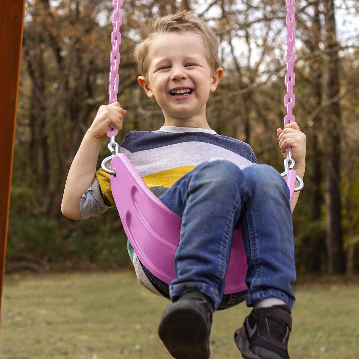 Extreme-Duty Swing Seat with Comfort Coated Chains
