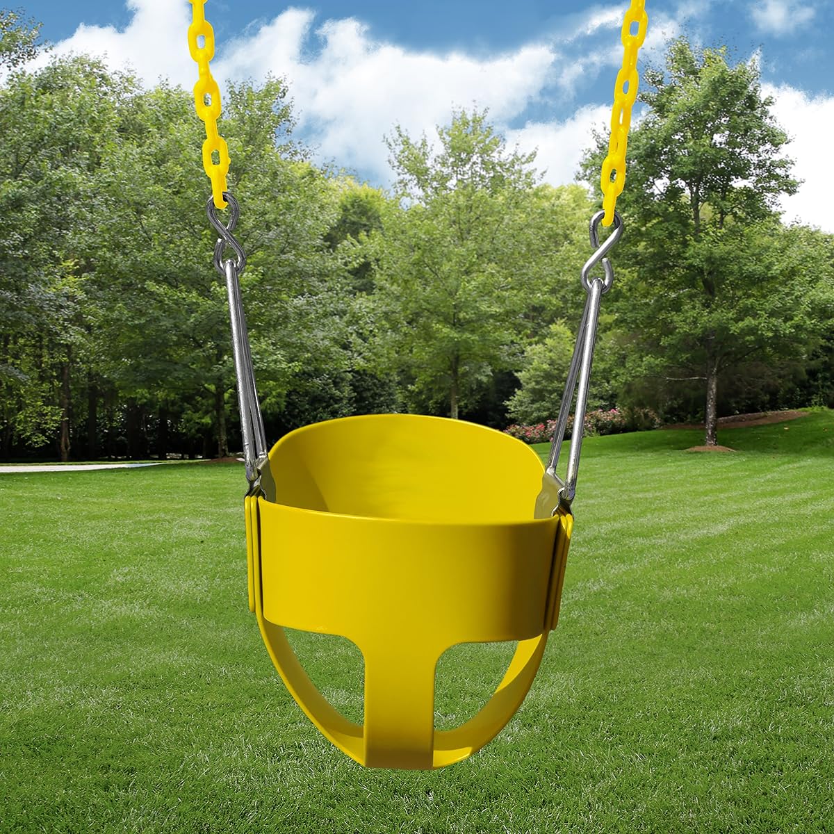 Full Bucket Toddler Swing with Chains
