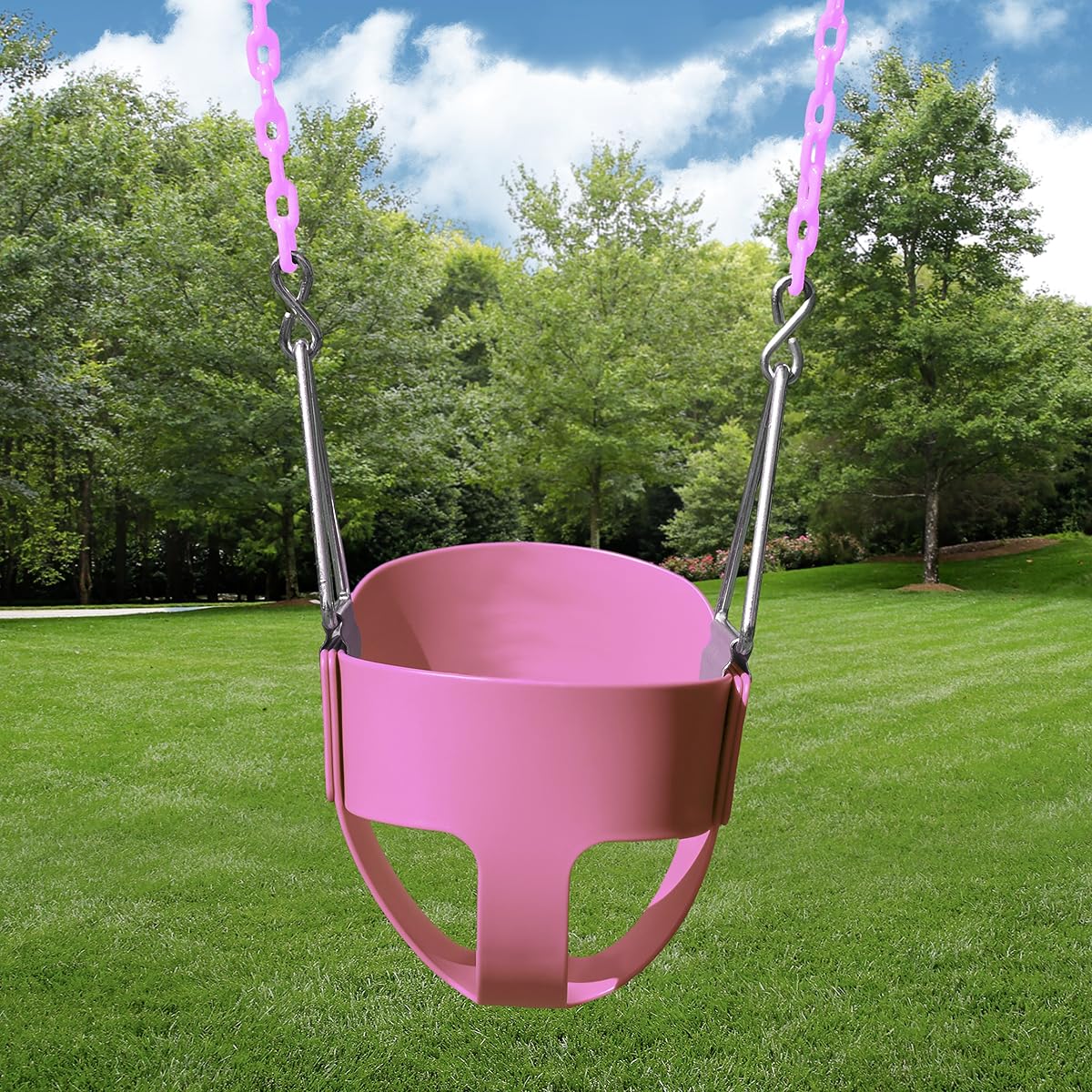 Full Bucket Toddler Swing with Chains