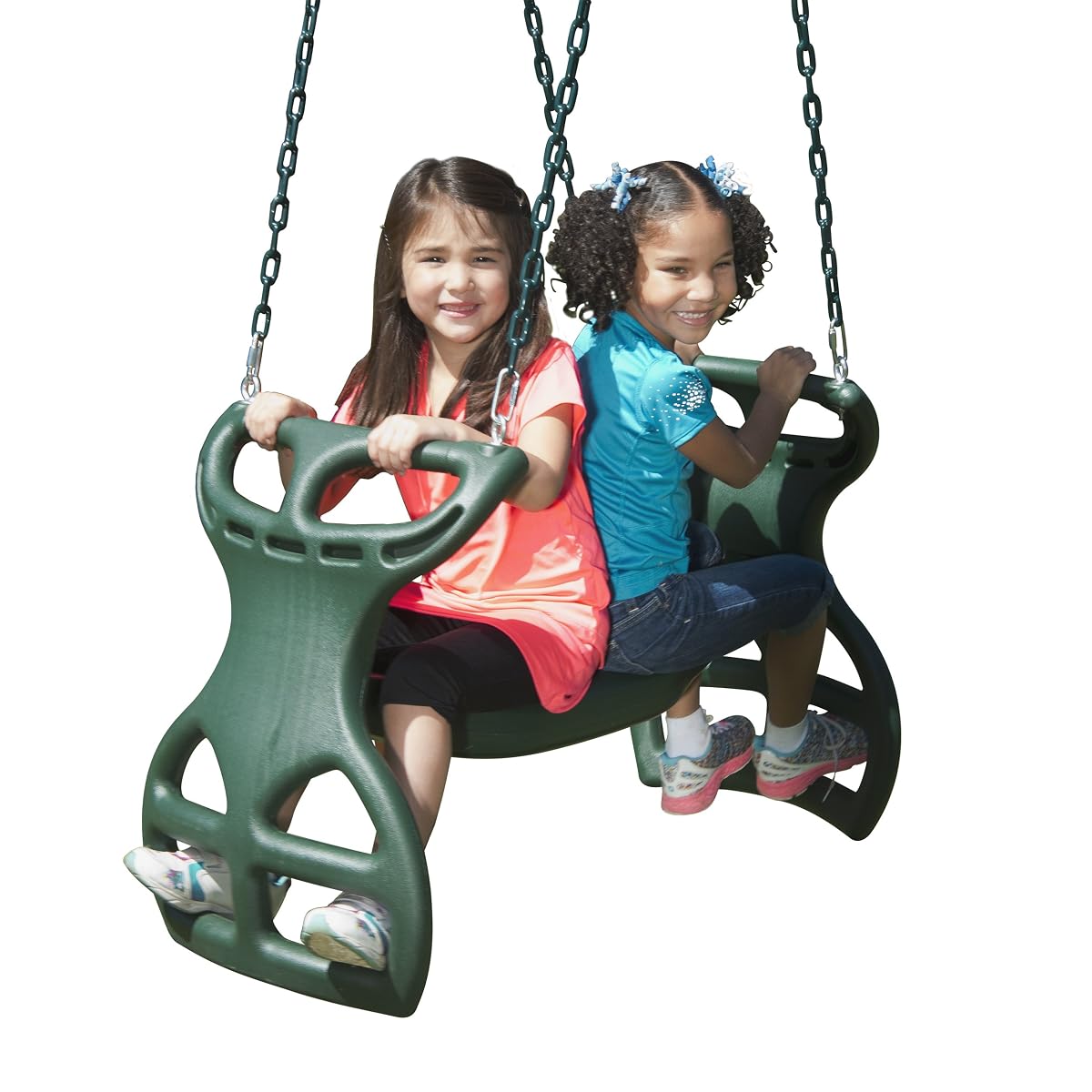 Heavy Duty Two Person Dual Glider Swing