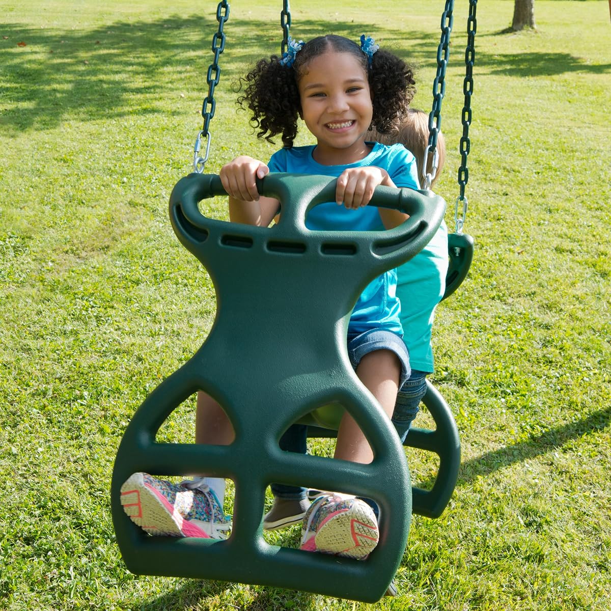Heavy Duty Two Person Dual Glider Swing