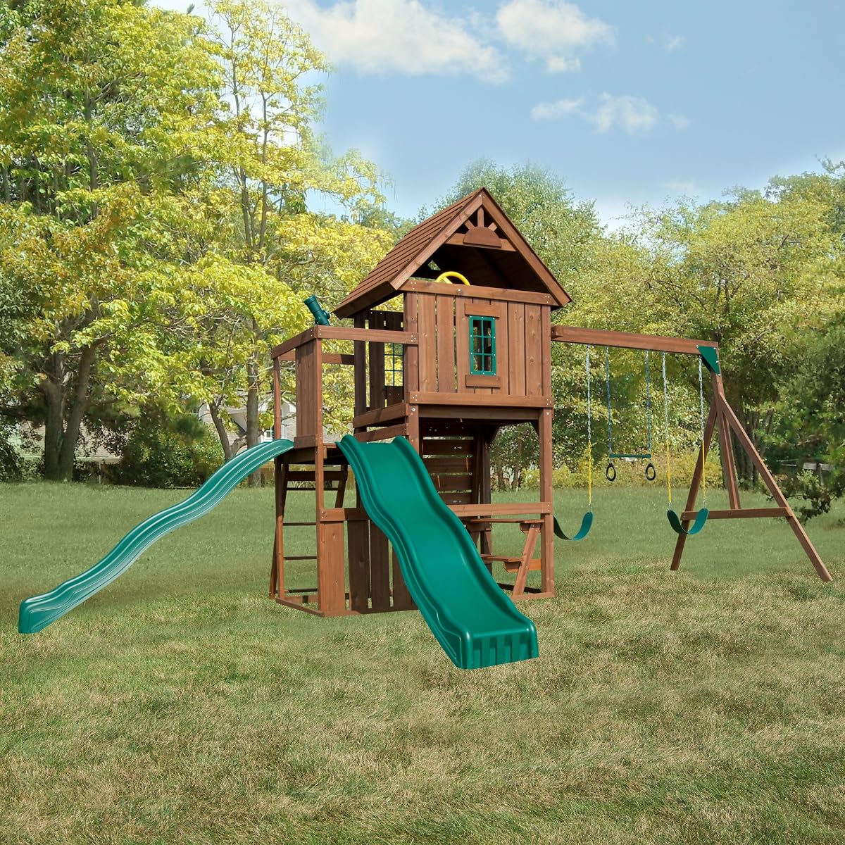 Mont Eagle Play Set with Two Swings