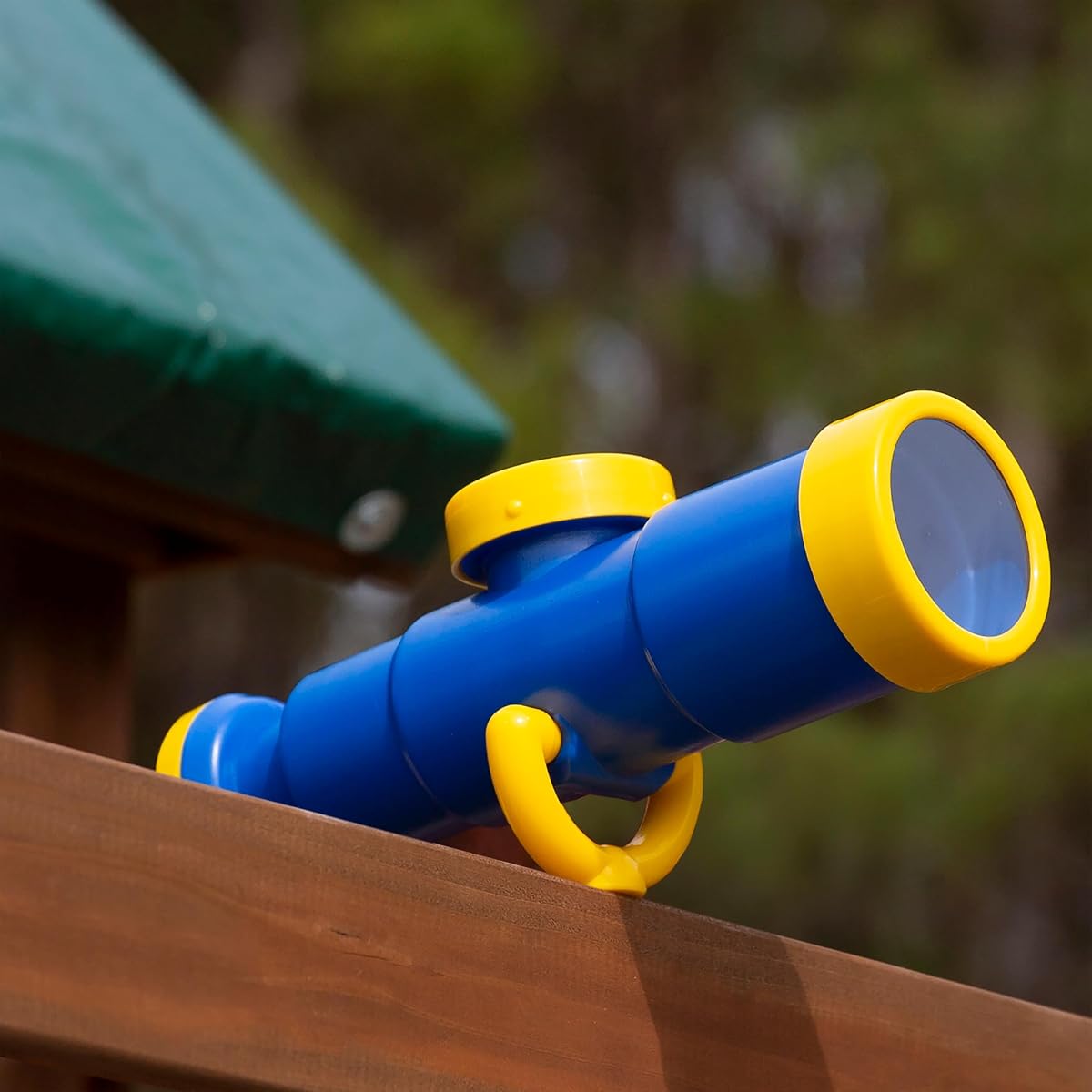 Non-Magnifying Telescope with Compass Swing Set Attachment