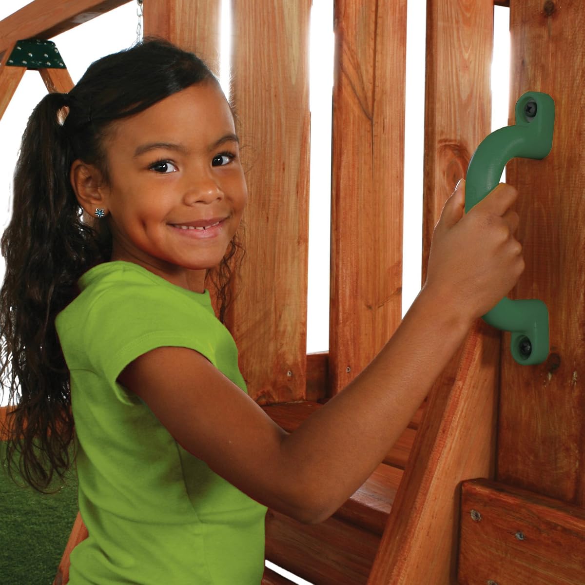 Plastic Safety Handles with Mounting Hardware for Swing Sets