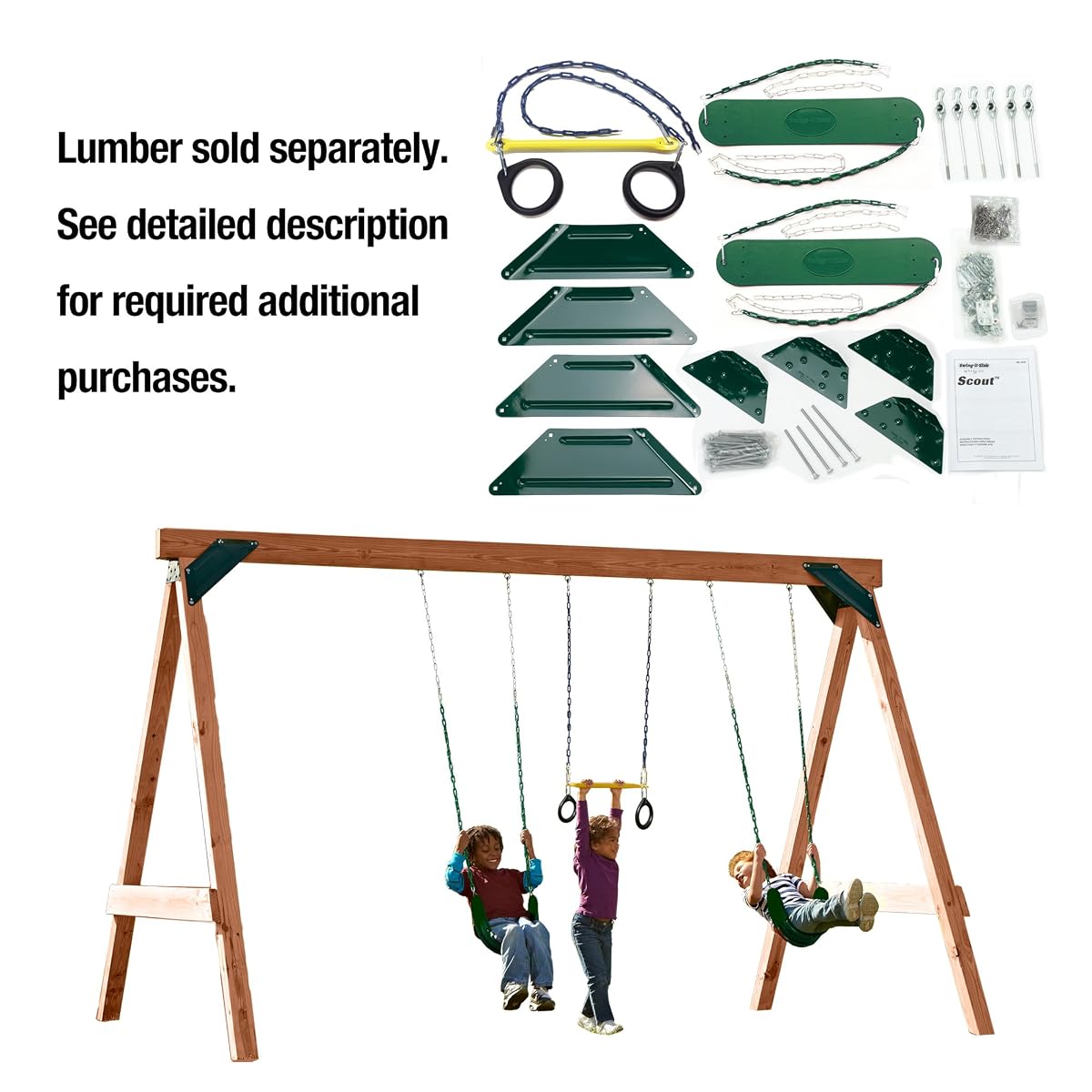 Scout Custom DIY Play Set Hardware Kit Brown