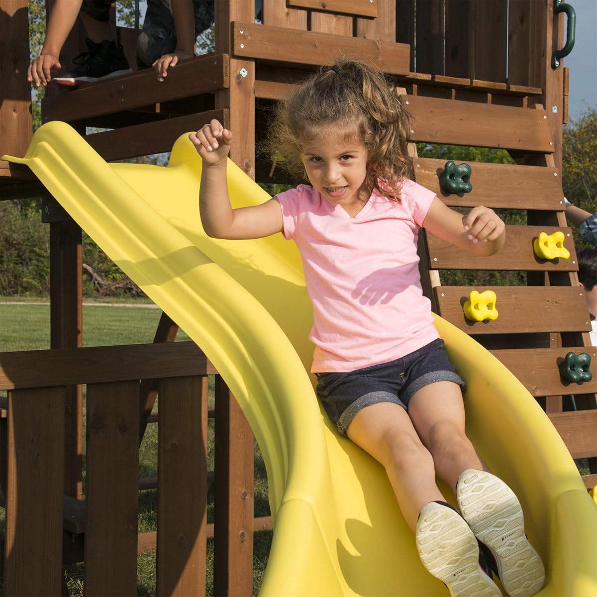 Side Winder Curved Plastic Slide for 4' Decks with