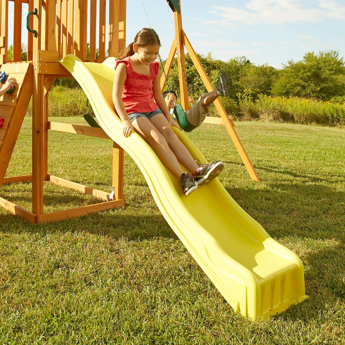 SWINGSET SLIDE PLASTC 8'