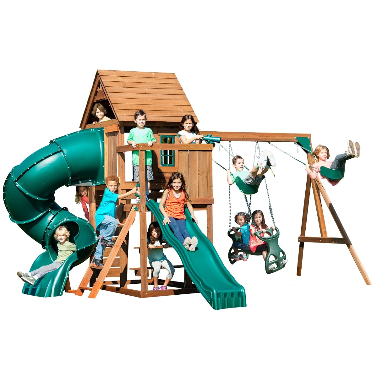 Tremont Tower Play Set with Two Slides
