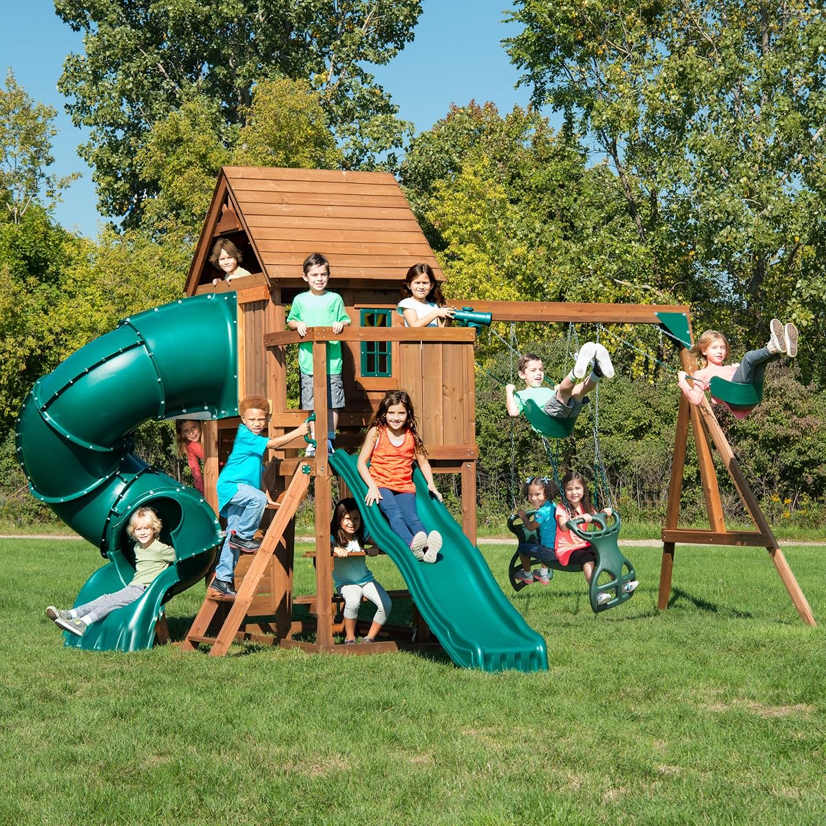 Tremont Tower Play Set with Two Slides