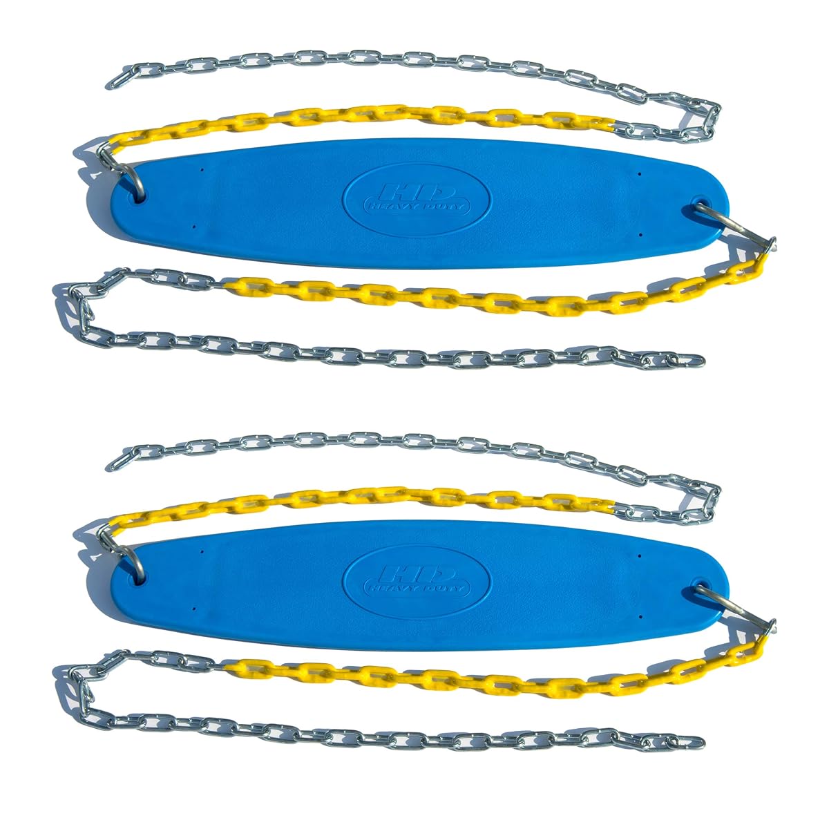 Two Extreme Duty Blue Swing Seats with a Heavy