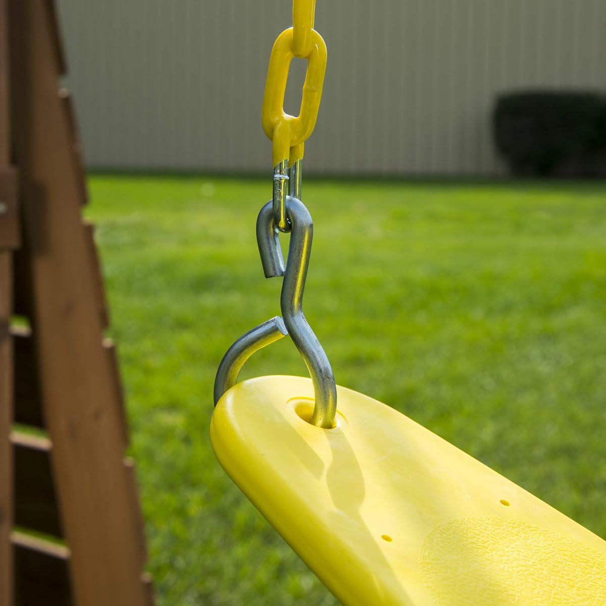Two Extreme Duty Yellow Swing Seats with a Stand-Up