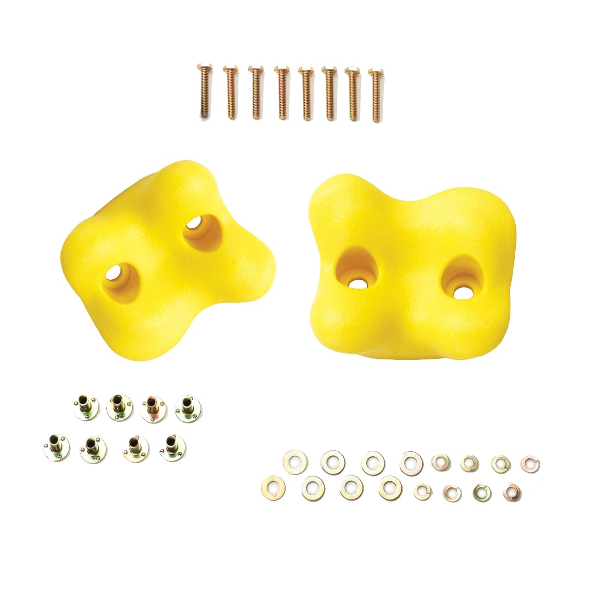 Two Pack of Plastic Climbing Rock Holds for Swing