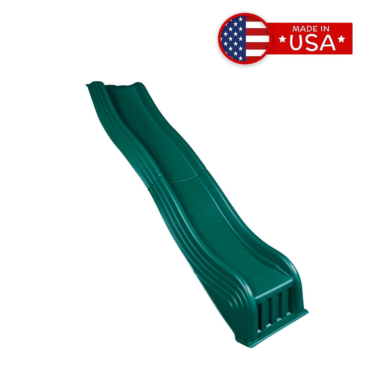 Two Piece Plastic Cool Wave Slide for Swing Sets-
